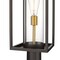 Z-Lite Dunbroch 1 Light Outdoor Pier Mounted Fixture, Deep Bronze + Outdoor Brass & Clear 584PHBR-553PM-DBZ - alternate 7